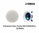 PARLANTES YAMAHA FALSO TECHO NS-IC600 (PAR) 40 watts-Color Blanco