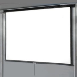 ECRAN RETRACTIL PARED Y/O TECHO Medidas : 4.00 x 3.00 mts. Cod: ERPT- 011