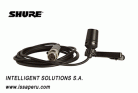 Micrófono Alámbrico SHURE LAVALIER CVL-B/C-TQG