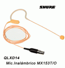Micrófono inalámbrico shure QLXD14/MX153T (de Vincha)